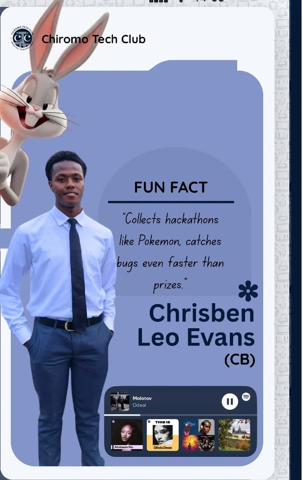 Chrisben Leo Evans, Vice Chairperson